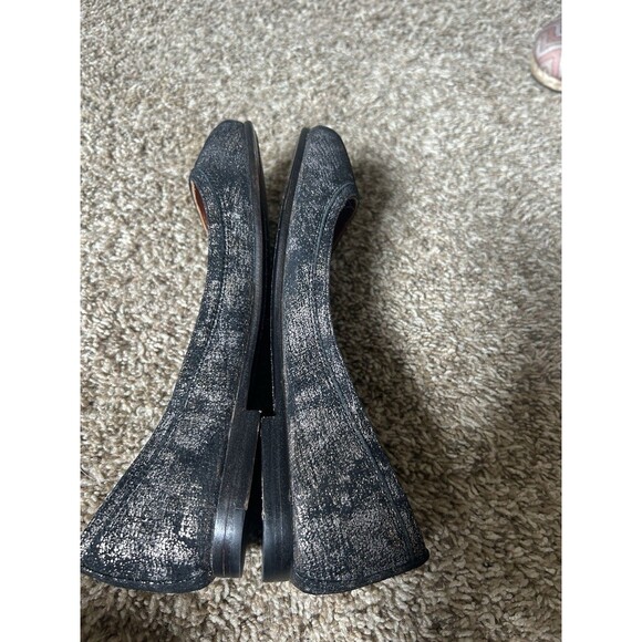 Frye Shoes Women's 7.5 B Carson Ballet Flats Comfort Round Toe Leather Gunmetal - Picture 7 of 7